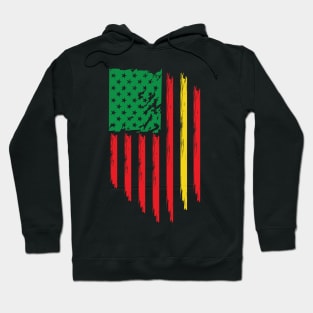 Juneteenth, Black History, Freedom Day, USA Flag, African Colors Hoodie